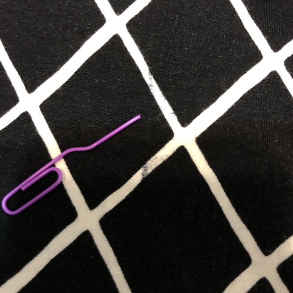 Express dress black white sz S GUC hi-lo hem - Picture 15 of 16